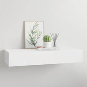 Zidna polica s ladicom bijela 60 x 23,5 x 10 cm MDF
