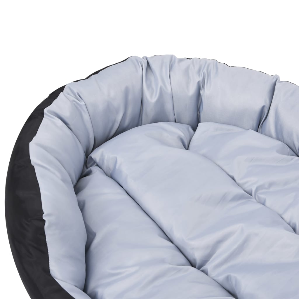 Dvostrani perivi jastuk za pse sivo-crni 110 x 80 x 23 cm