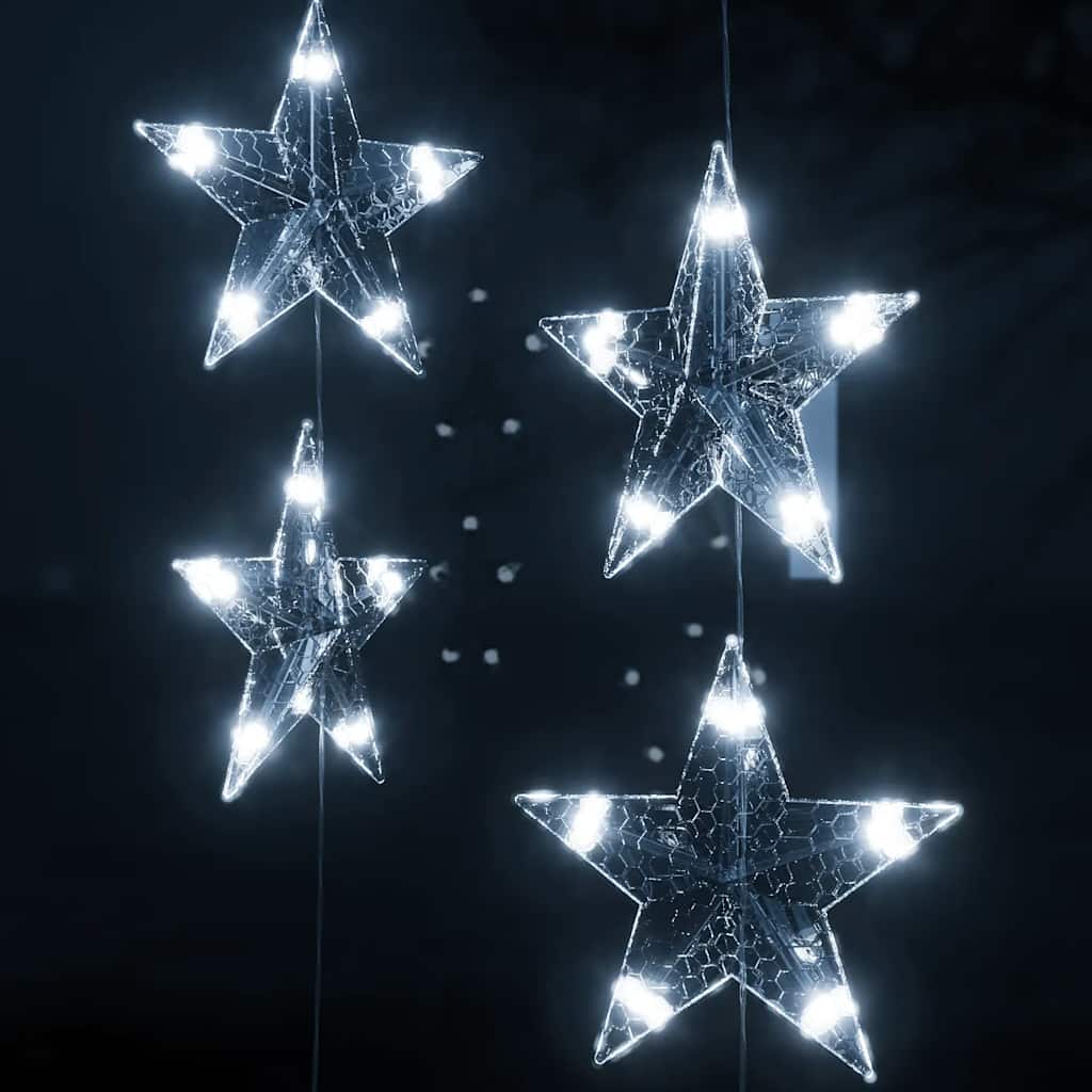 LED vilinska zavjesa 200 LED hladne bijele 8 funkcija