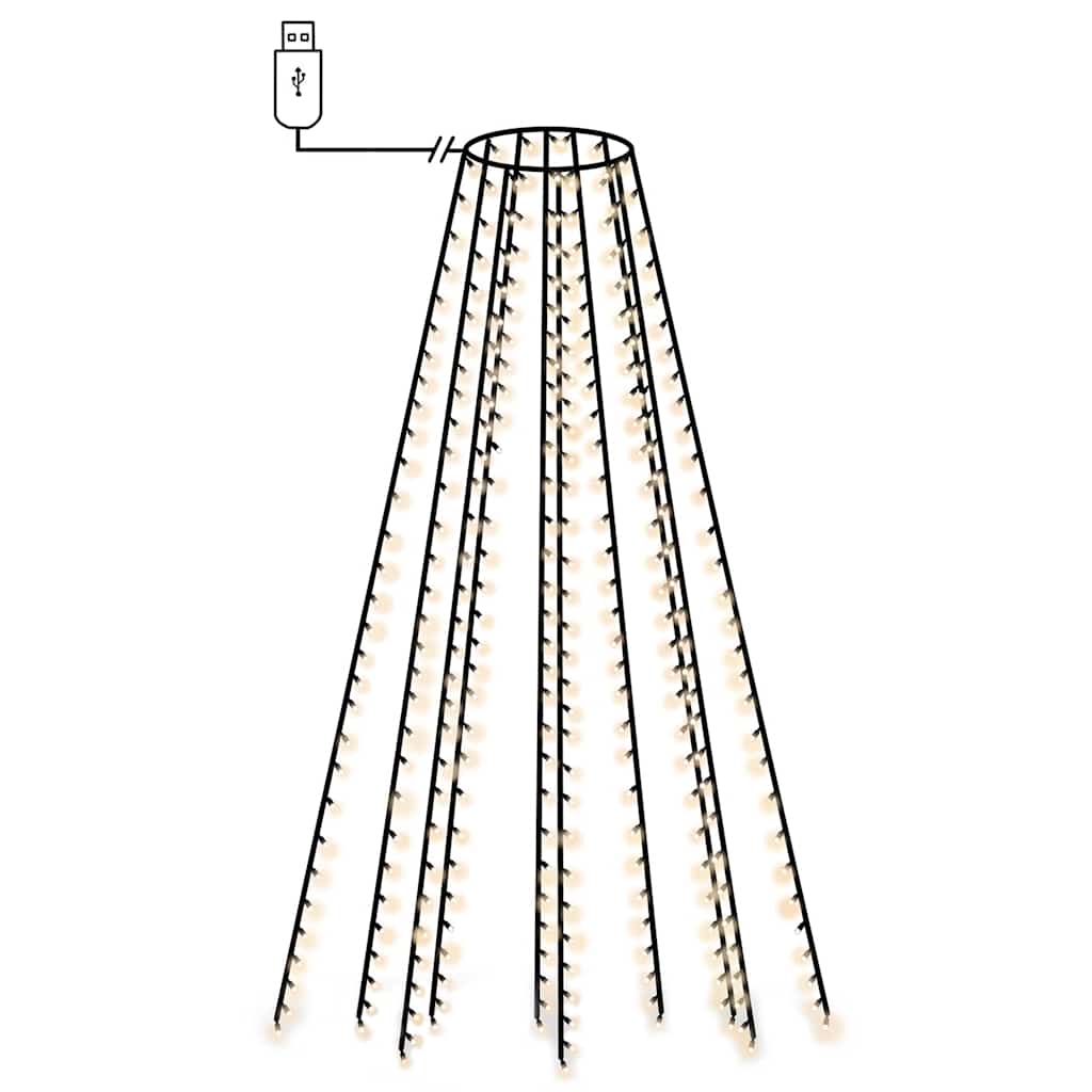 Mrežasta svjetla za božićno drvce 250 LED hladna bijela 250 cm