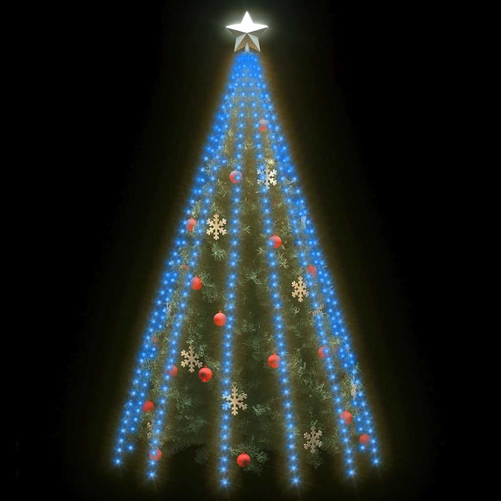 Svjetla za drvce 500 LED žarulja plava 500 cm unutarnja-vanjska