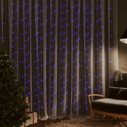LED vilinska zavjesa 3 x 3 m 300 LED plave 8 funkcija