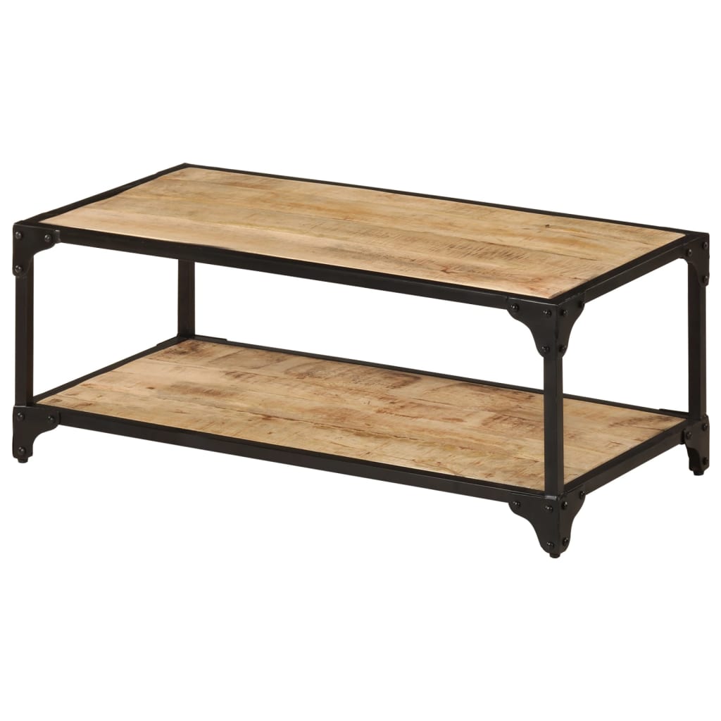 Stolić za kavu 90 x 45 x 35 cm od masivnog grubog drva manga