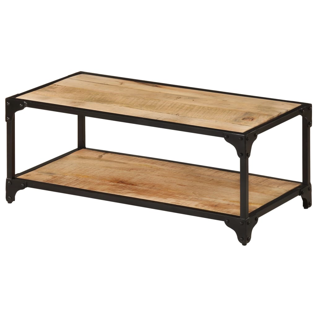 Stolić za kavu 90 x 45 x 35 cm od masivnog grubog drva manga