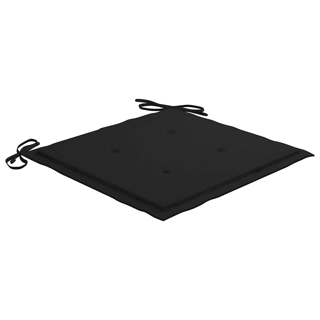 Sklopive vrtne stolice s jastucima 4 kom od masivne tikovine