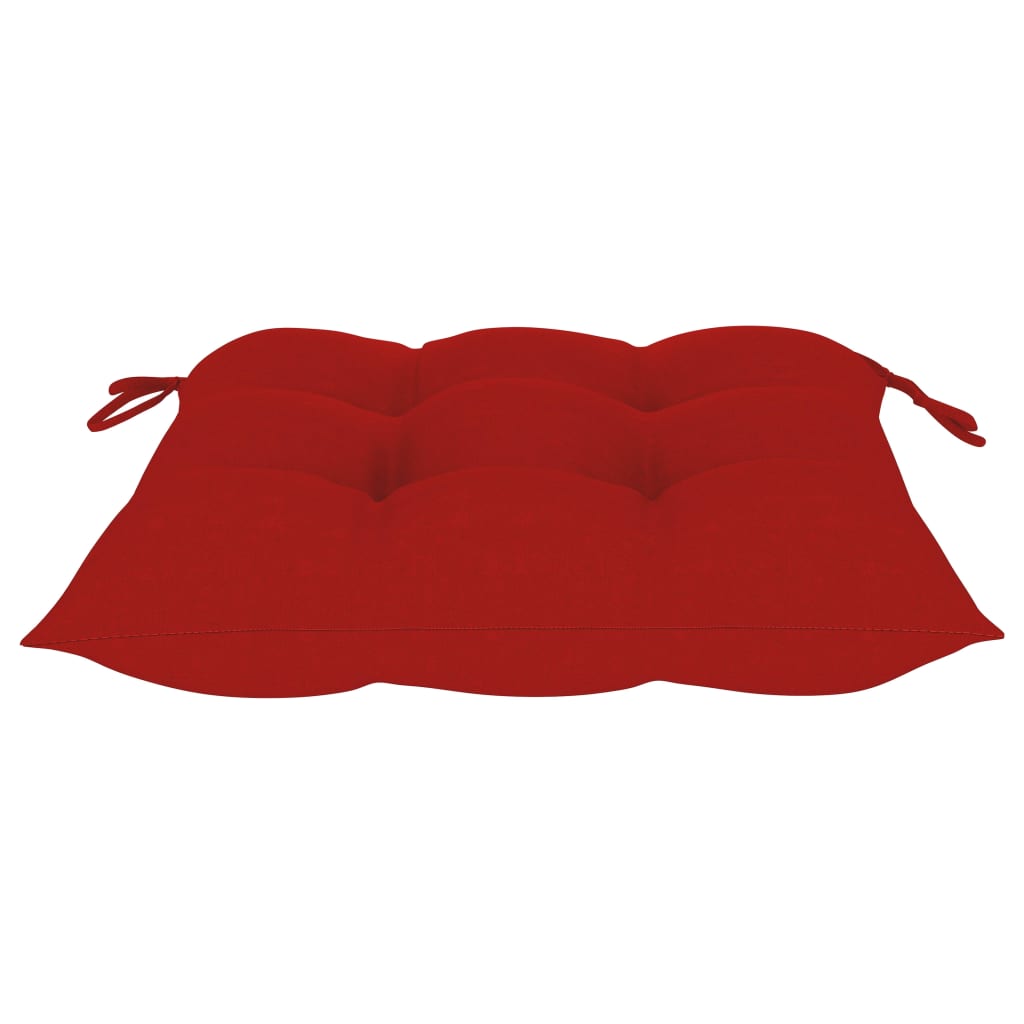 Sklopive vrtne stolice s jastucima 4 kom od masivne tikovine