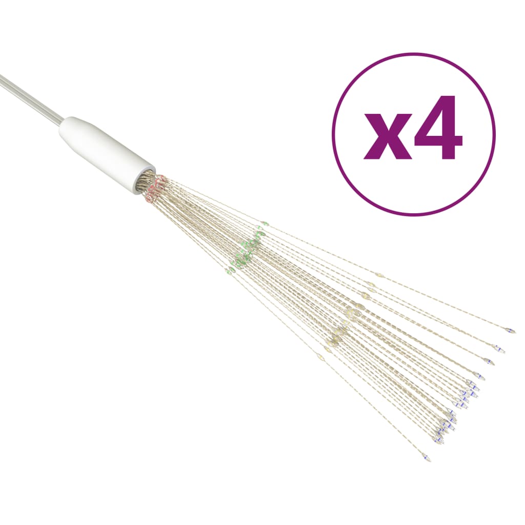 Božićna svjetla izgled vatrometa 4 kom raznobojna 20 cm 560 LED