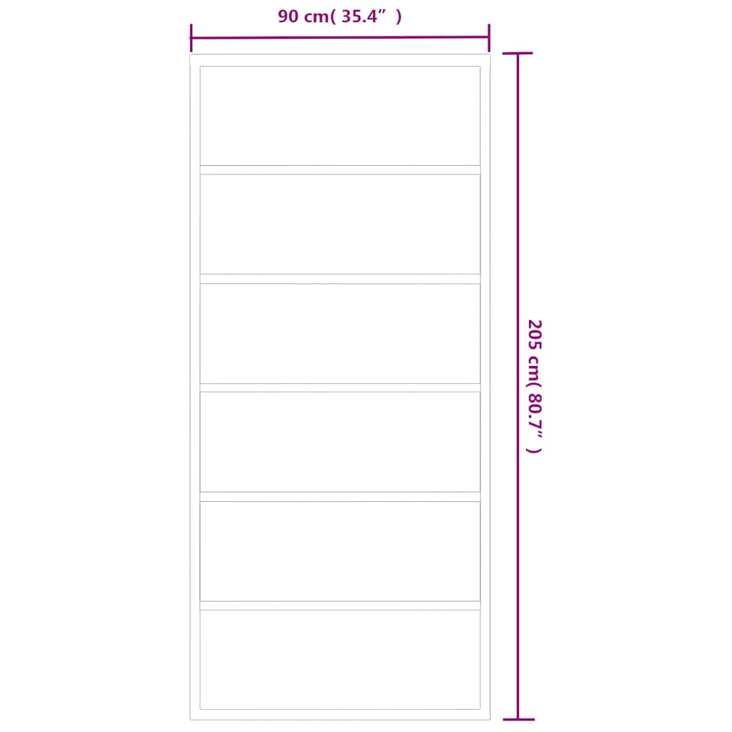 Klizna vrata od stakla ESG i aluminija 90 x 205 cm crna