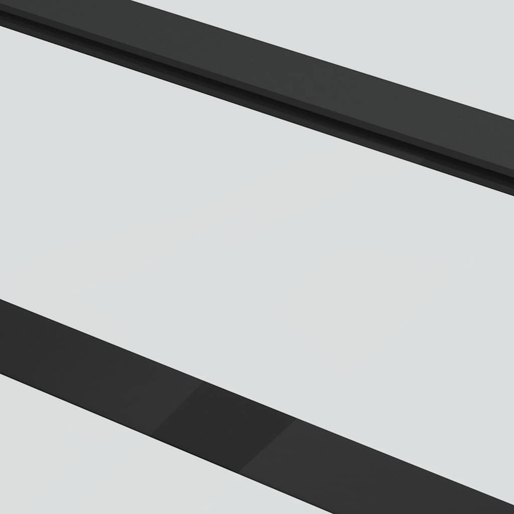 Klizna vrata od stakla ESG i aluminija 102 x 205 cm crna