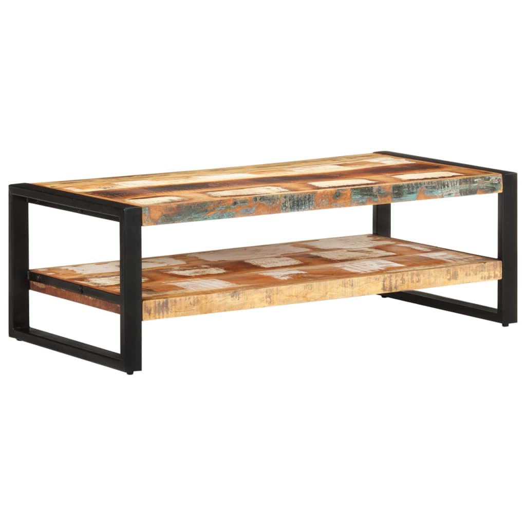 Stolić za kavu 120 x 60 x 40 cm od masivnog obnovljenog drva