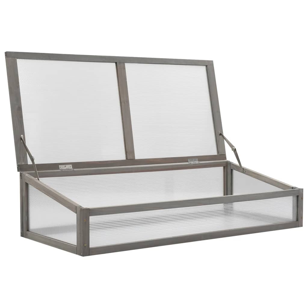Povišena gredica sa staklenikom 110 x 54 x 120 cm od jelovine