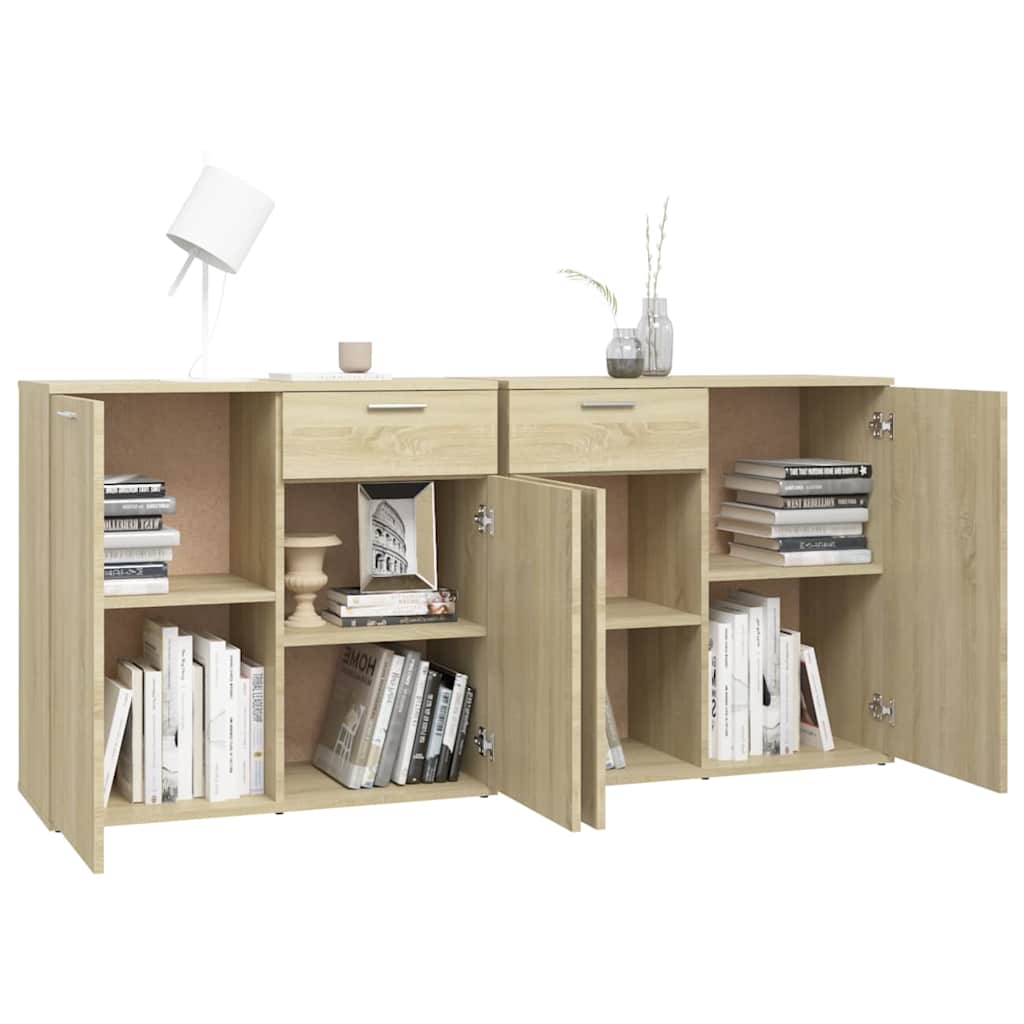 Komoda boja hrasta sonome 160 x 36 x 75 cm konstruirano drvo