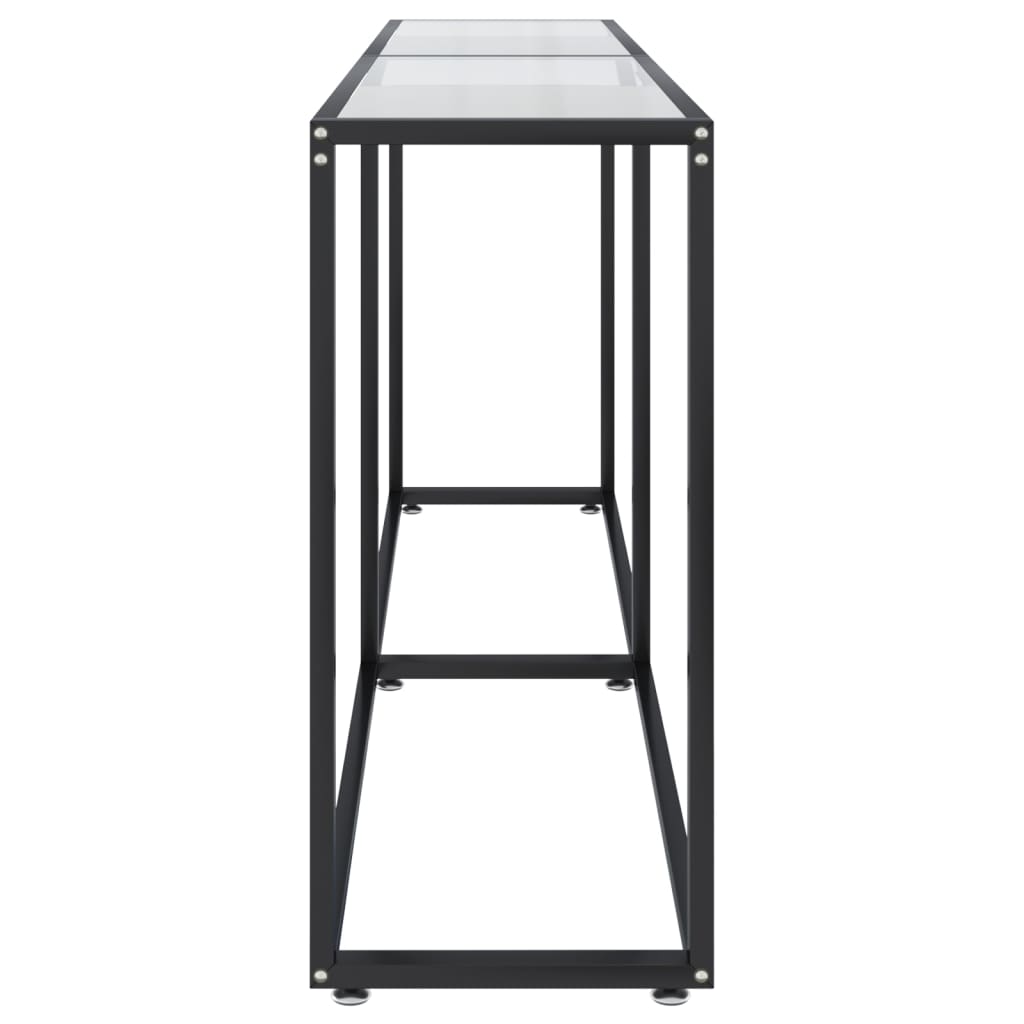 Konzolni stol prozirni 180 x 35 x 75,5 cm od kaljenog stakla