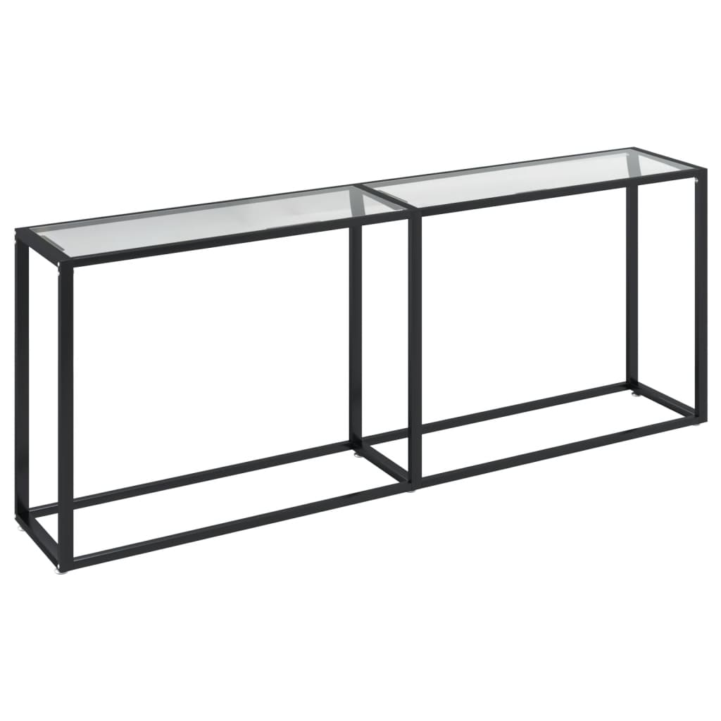 Konzolni stol prozirni 200 x 35 x 75,5 cm od kaljenog stakla