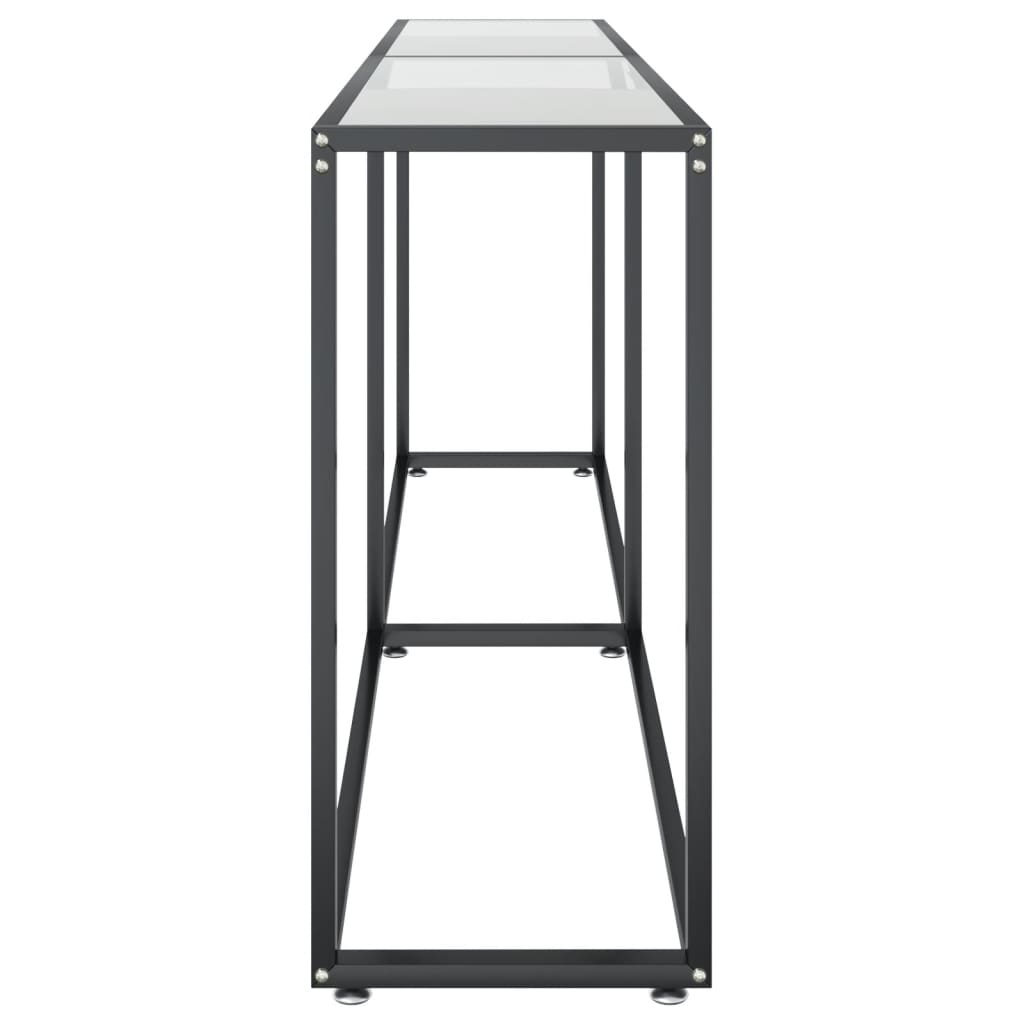 Konzolni stol prozirni 200 x 35 x 75,5 cm od kaljenog stakla