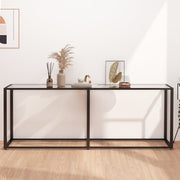 Konzolni stol prozirni 200 x 35 x 75,5 cm od kaljenog stakla