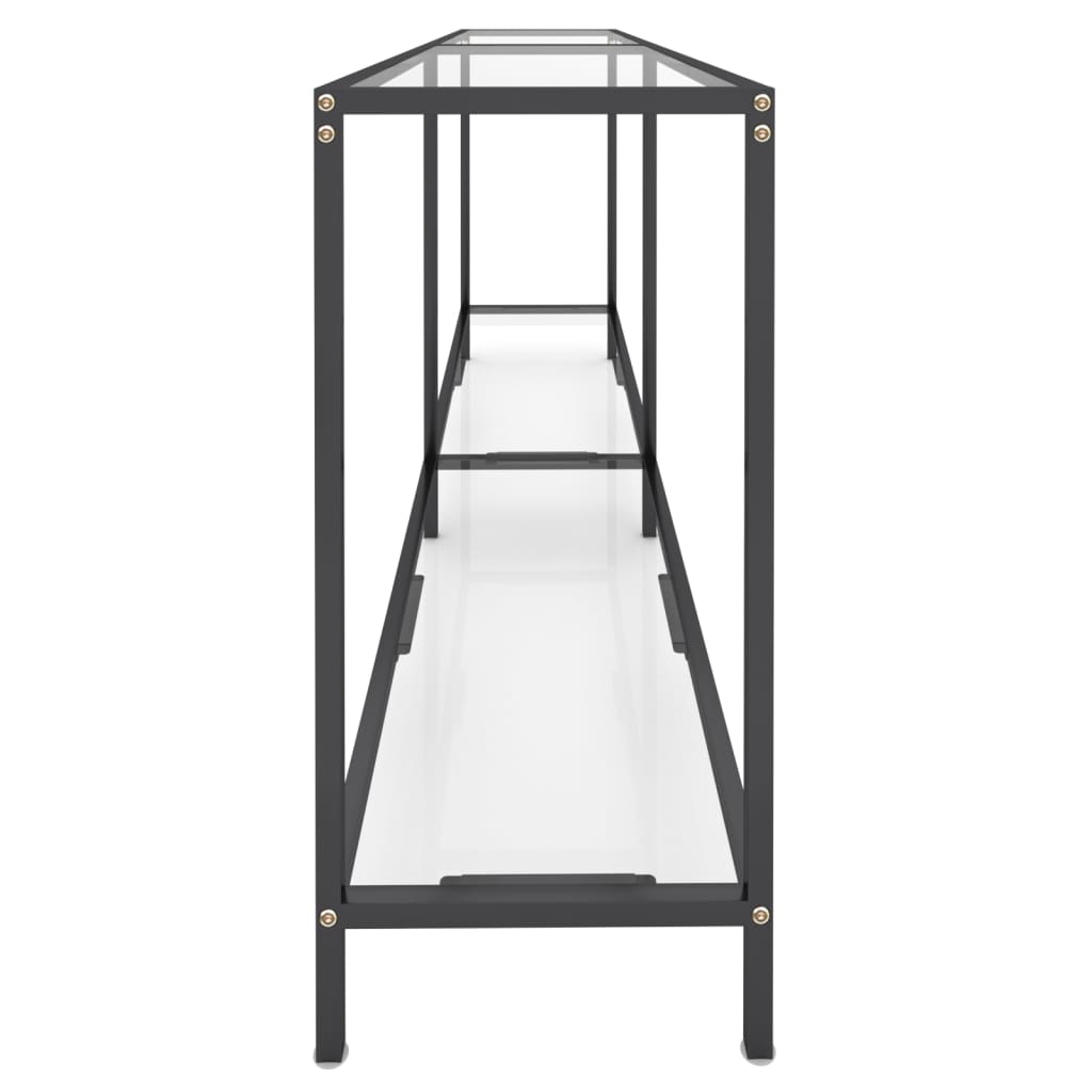 Konzolni stol prozirni 180 x 35 x 75,5 cm od kaljenog stakla