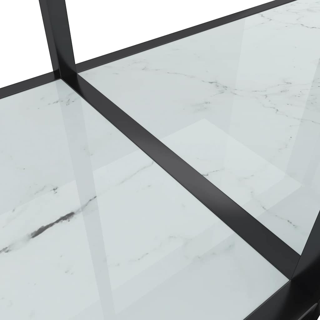 Konzolni stol bijeli 180 x 35 x 75,5 cm od kaljenog stakla