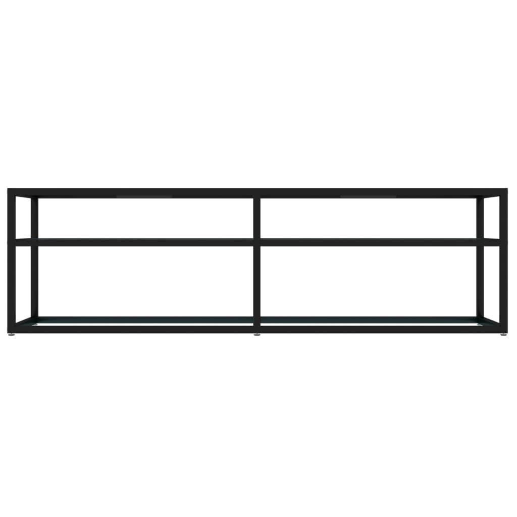 TV ormarić boja bijelog mramora 140x40x40,5 cm kaljeno staklo
