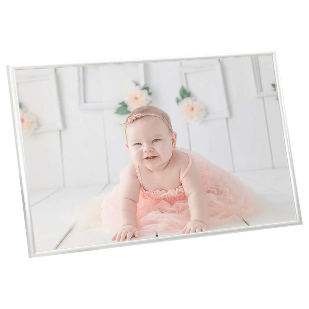 Okviri za fotografije 3 kom za stol srebrni 13 x 18 cm MDF