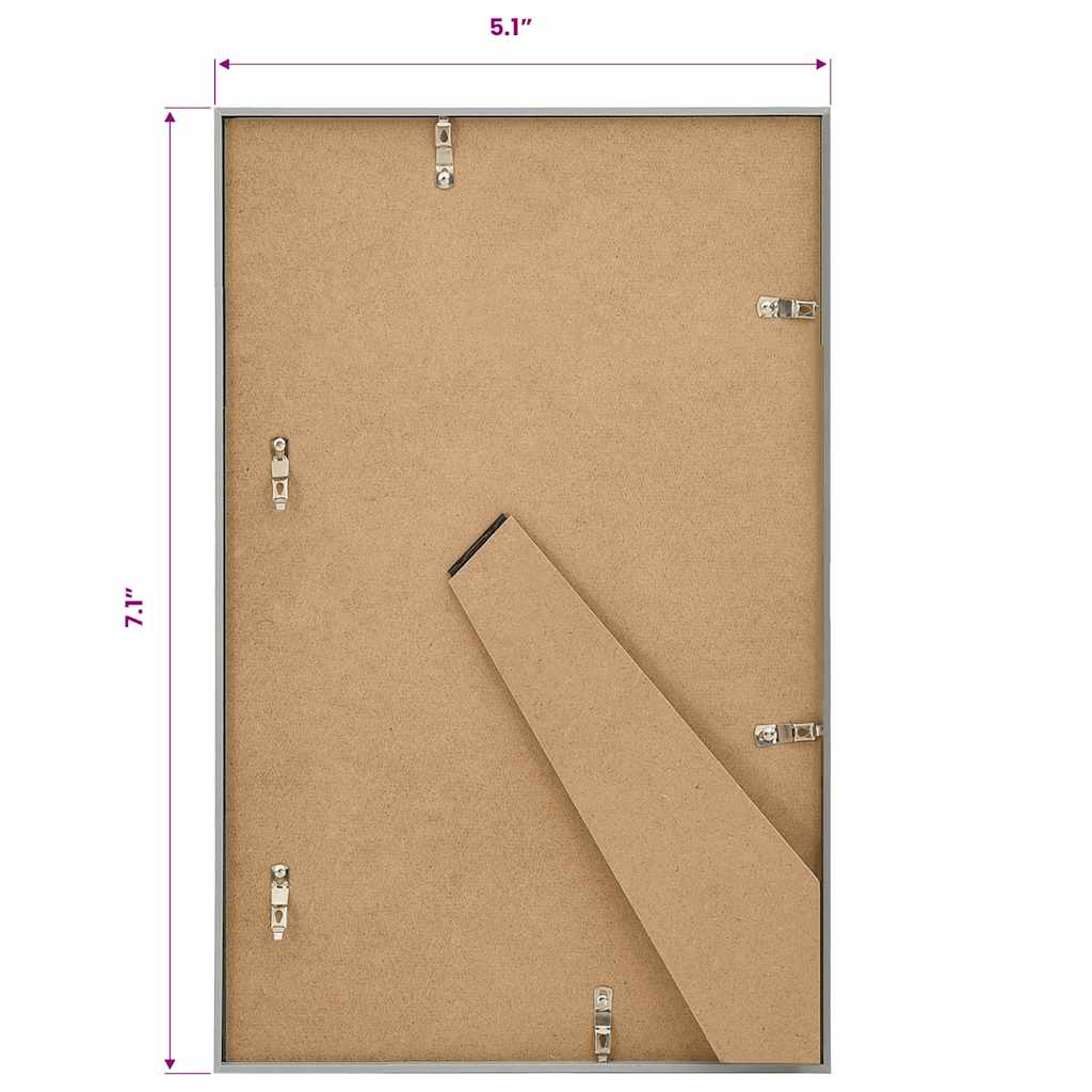 Okviri za fotografije 3 kom za stol srebrni 13 x 18 cm MDF