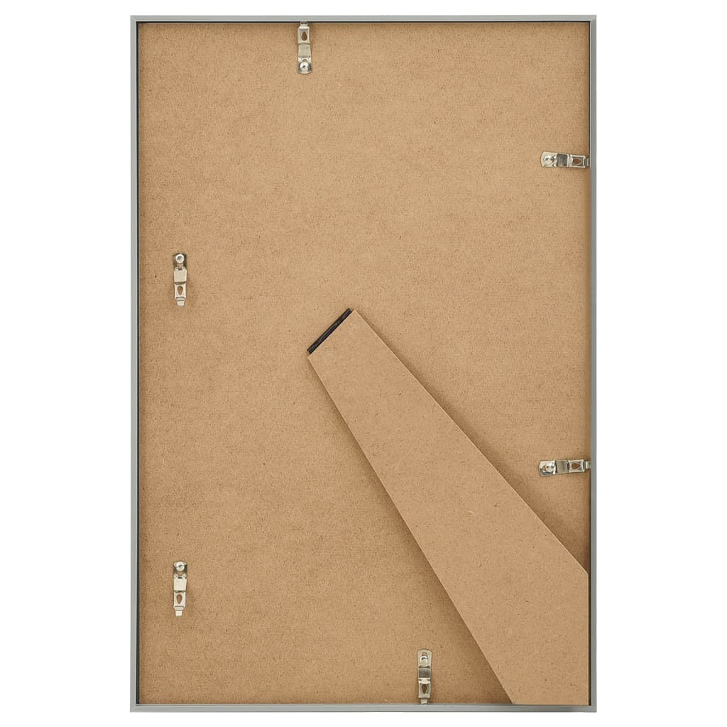 Okviri za fotografije 3 kom za stol srebrni 21 x 29,7 cm MDF