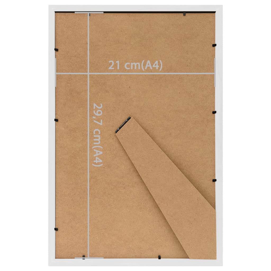 Okviri za fotografije 5 kom za stol bijeli 21 x 29,7 cm MDF