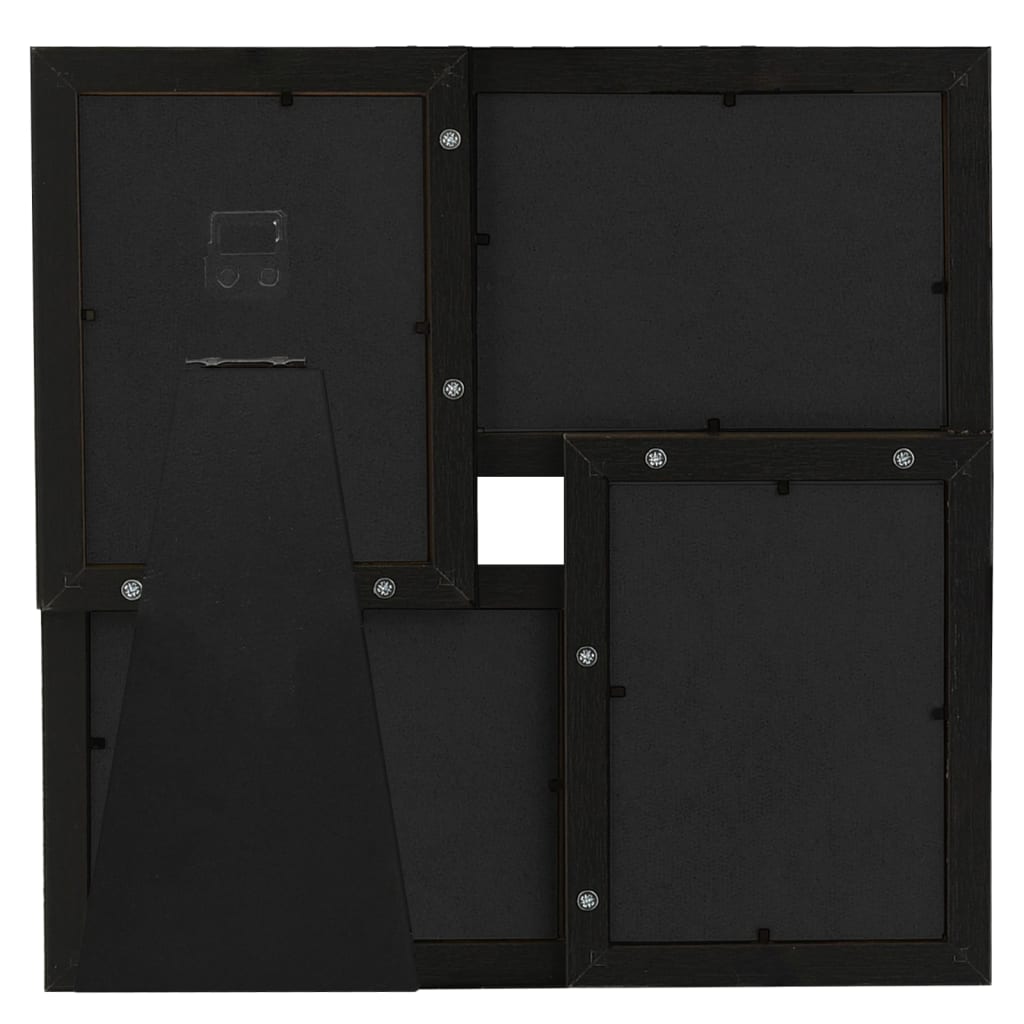 Okvir za 4 fotografije (10 x 15 cm) crni MDF