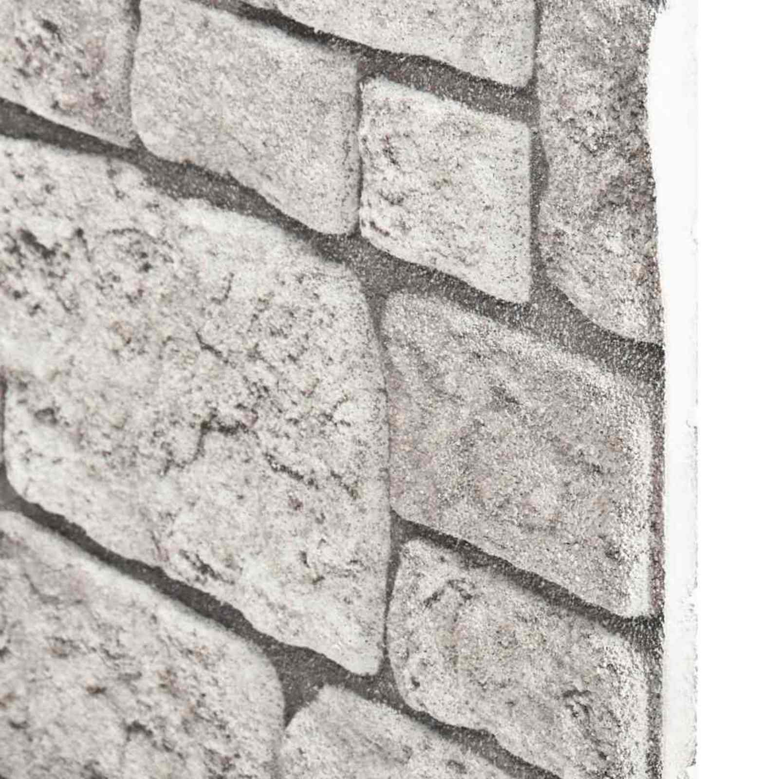 Zidne panele 10 pcs Siva 100 x 50 cm EPS pjena