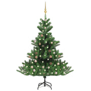 Umjetno drvce kavkaška jela LED s kuglicama zeleno 150 cm