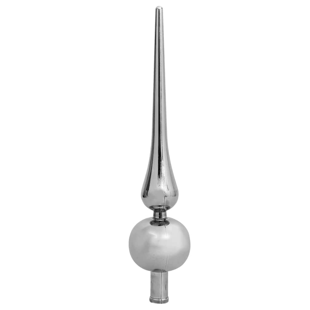 Umjetna božićna jelka s LED svjetlima i setom kuglica i češerima 210 cm