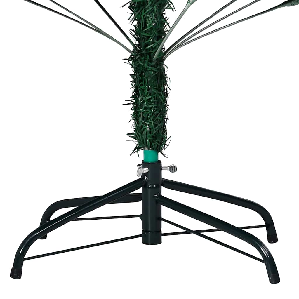 Umjetno osvijetljeno božićno drvce s kuglicama zeleno 180cm PVC