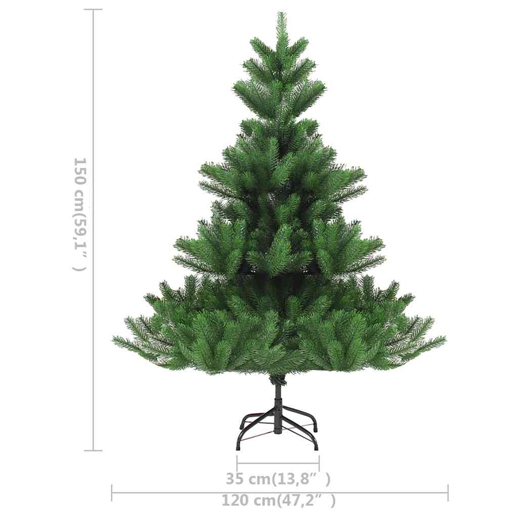 Umjetno drvce kavkaška jela LED s kuglicama zeleno 150 cm