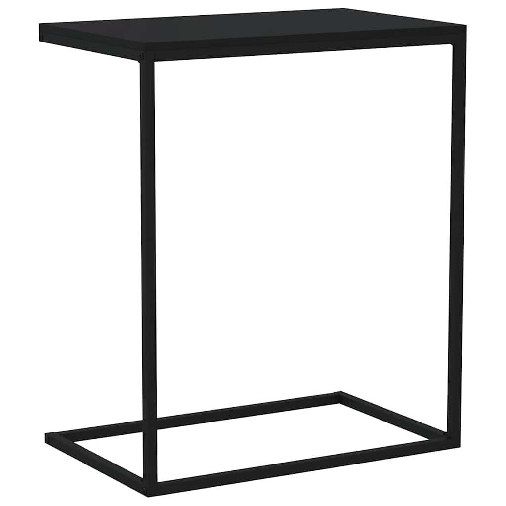 Bočni stolić crni 55 x 35 x 66 cm od konstruiranog drva