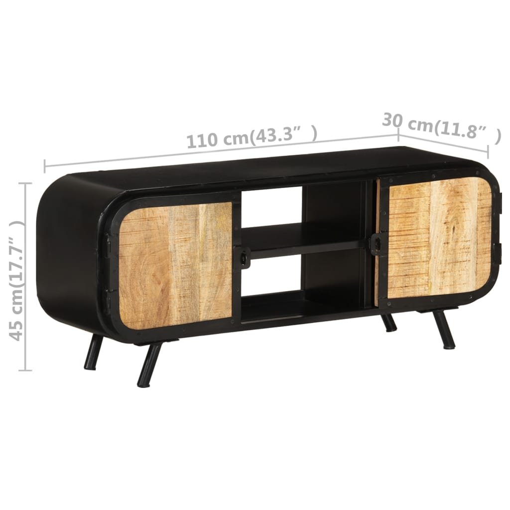TV ormarić 110 x 30 x 45 cm od grubog drva manga