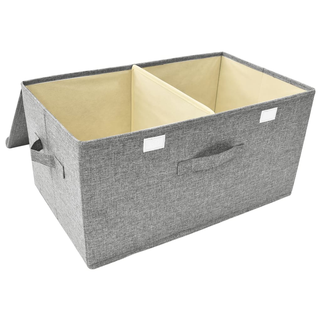 Kutija za pohranu od tkanine 50 x 30 x 25 cm siva