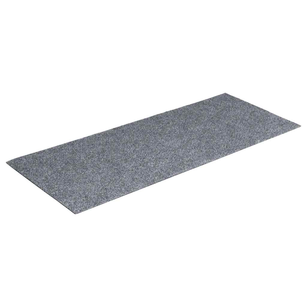 Prostirke za stepenice samoljepljive 15 kom 60x25 cm svijetlo sive pravokutne
