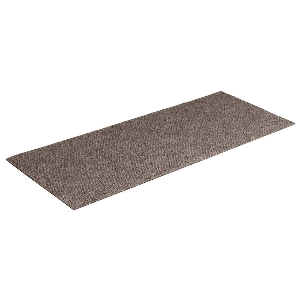 Prostirke za stepenice samoljepljive 15 kom 60x25 cm bež pravokutne