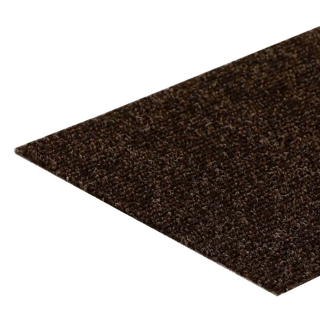 Prostirke za stepenice samoljepljive 15 kom 76x20 cm smeđe pravokutne