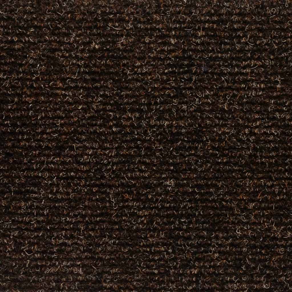 Prostirke za stepenice samoljepljive 15 kom 76x20 cm smeđe pravokutne