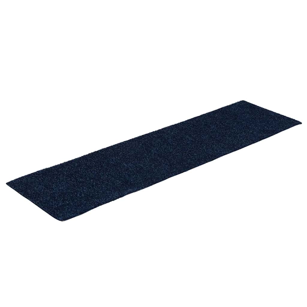 Prostirke za stepenice samoljepljive 15 kom 76x20 cm tamnoplave pravokutne