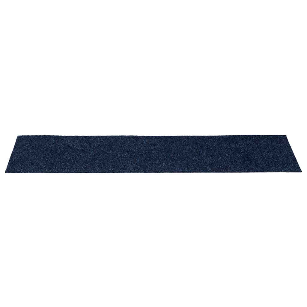 Prostirke za stepenice samoljepljive 15 kom 76x20 cm tamnoplave pravokutne