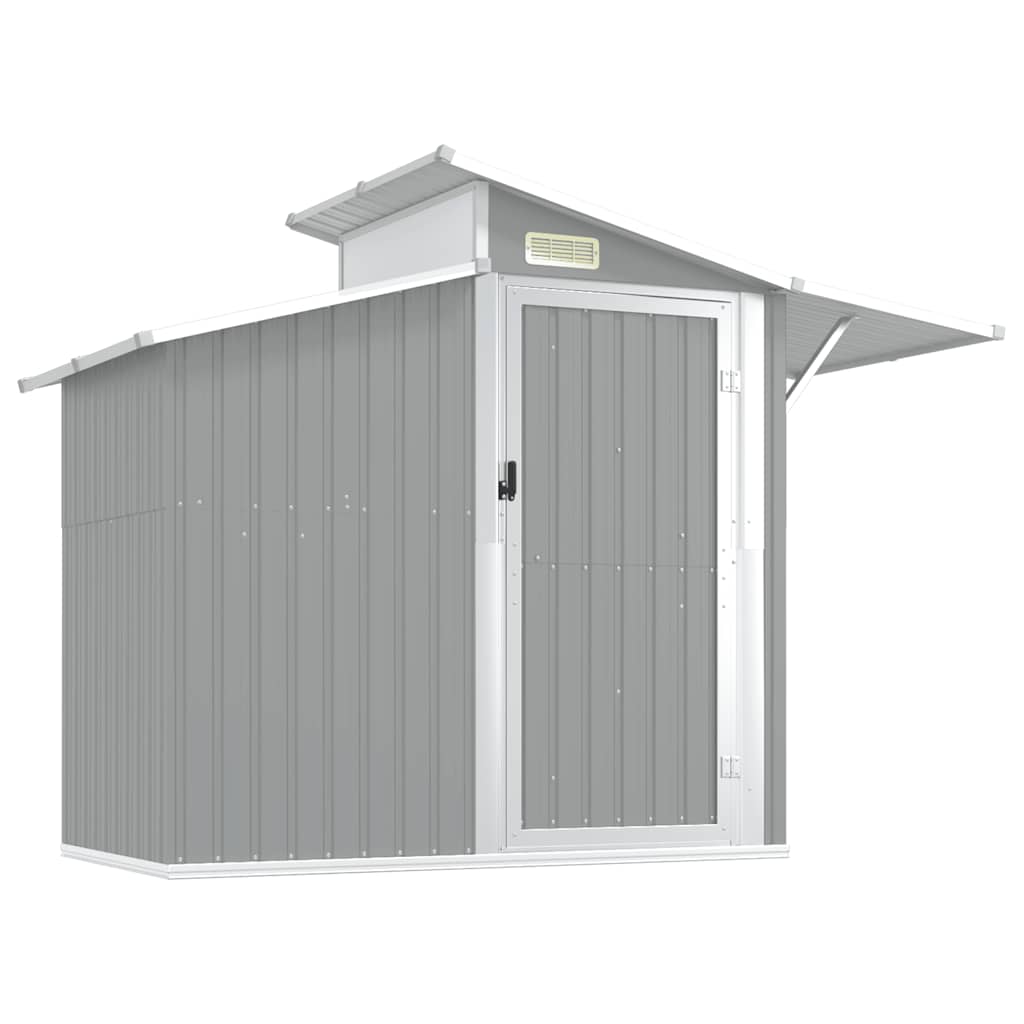 Vrtno spremište sivo 270 x 130 x 208,5 cm od pocinčanog čelika