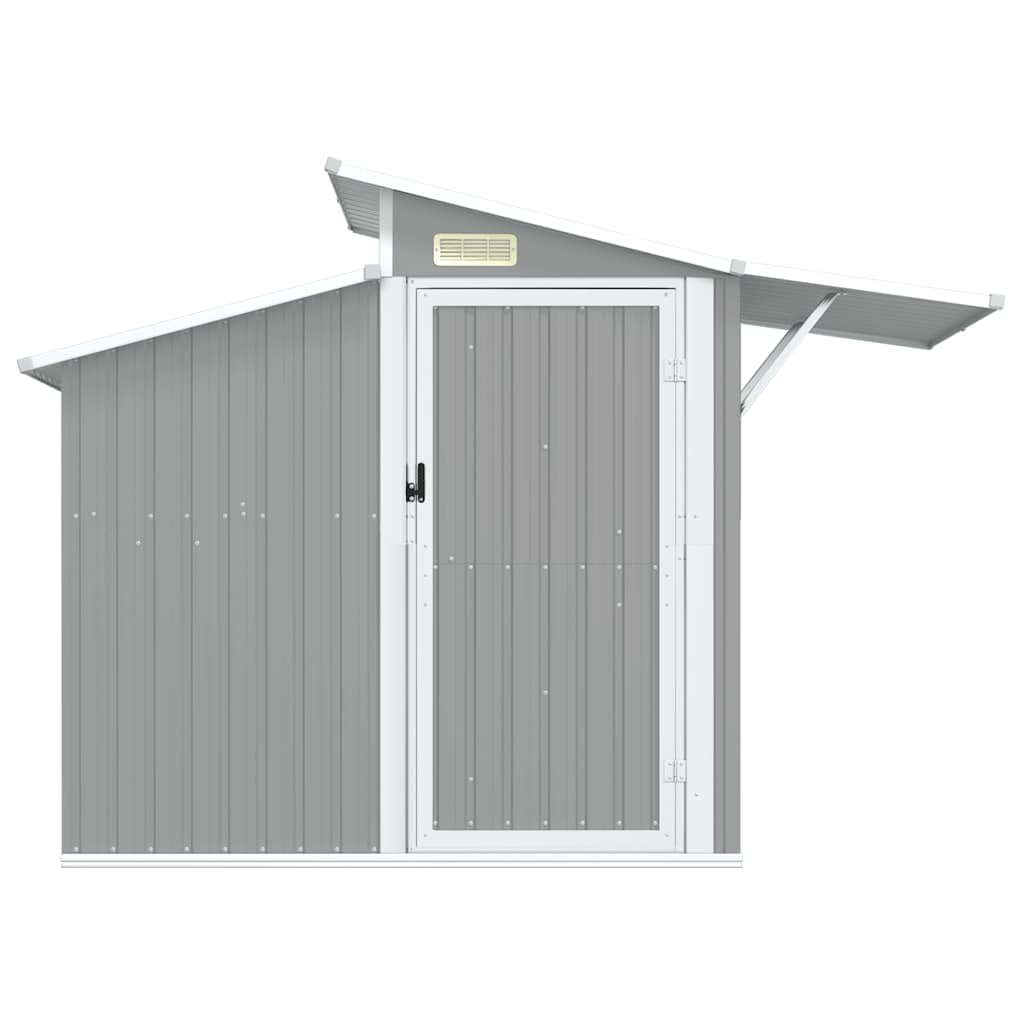Vrtno spremište sivo 270 x 130 x 208,5 cm od pocinčanog čelika