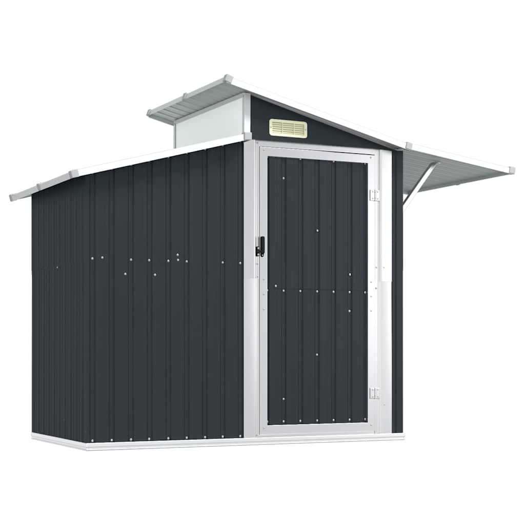 Vrtno spremište antracit 270x130x208,5 cm od pocinčanog čelika