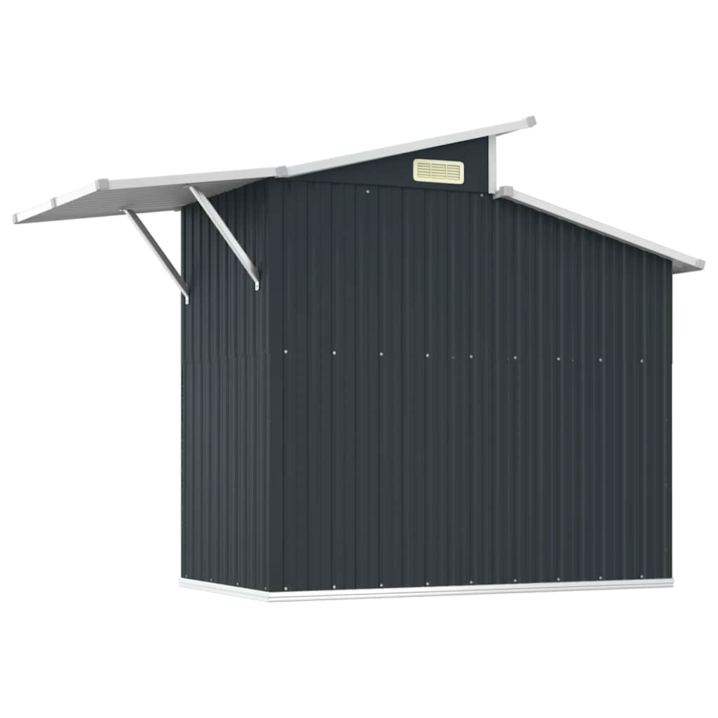 Vrtno spremište antracit 270x130x208,5 cm od pocinčanog čelika