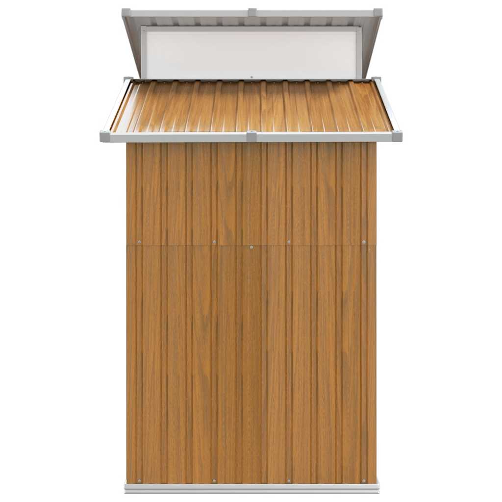 Vrtno spremište smeđe 270 x 130 x 208,5 cm od pocinčanog čelika