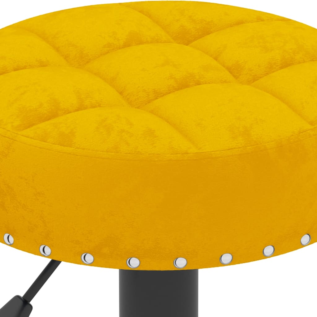 Barski stolci 2 kom boja senfa baršunasti