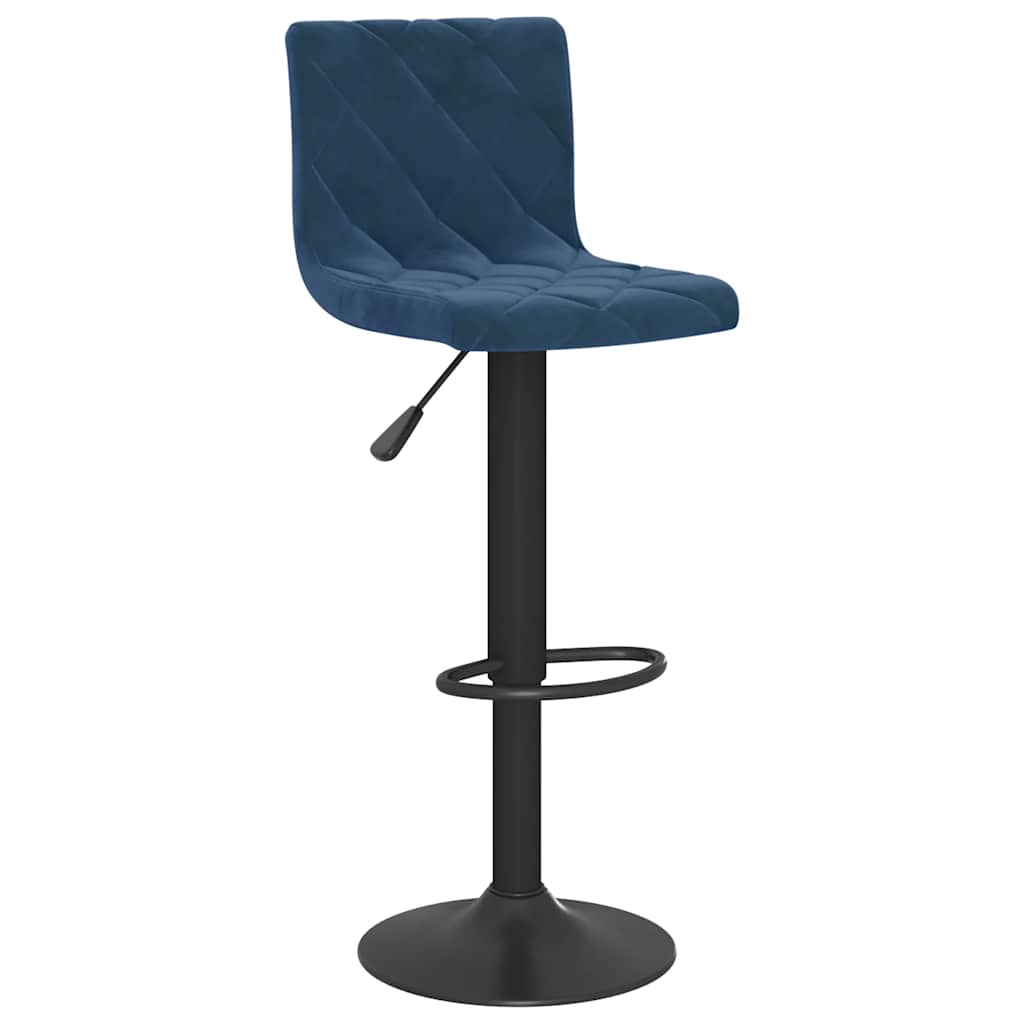 Barske stolice 2 kom. Plavi baršun