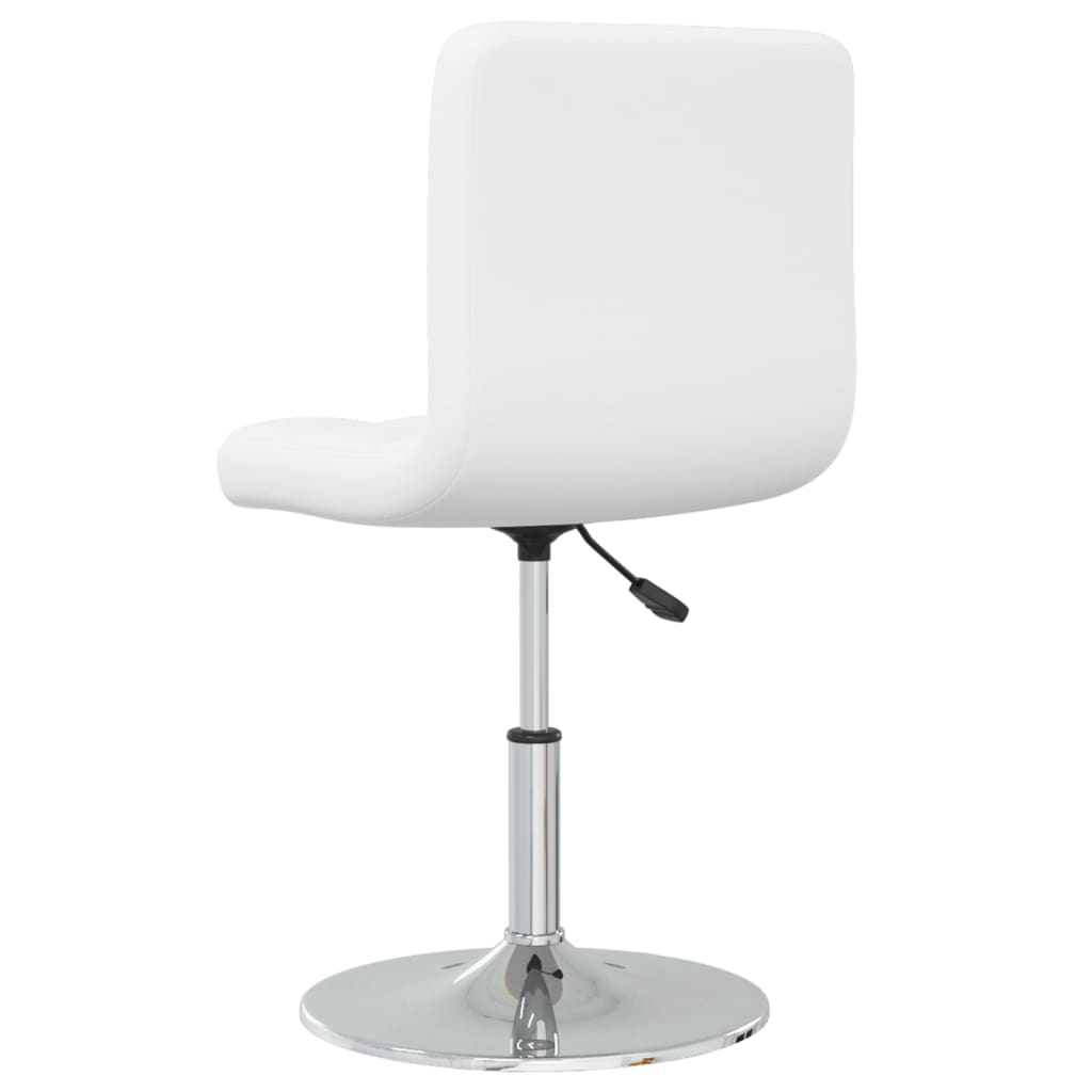 Blagovaonske stolice 2 kom bijele od umjetne kože